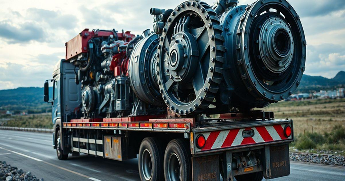 Transporte de máquinas pesadas: guia completo e seguro